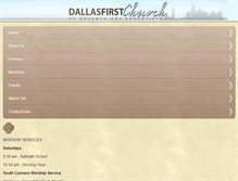 Tablet Screenshot of dallasfirstchurch.org